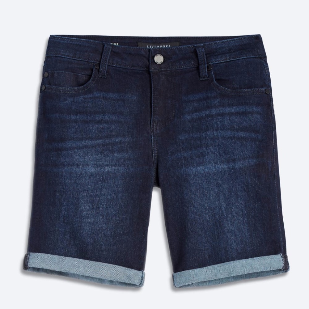Cuffed Denim Short